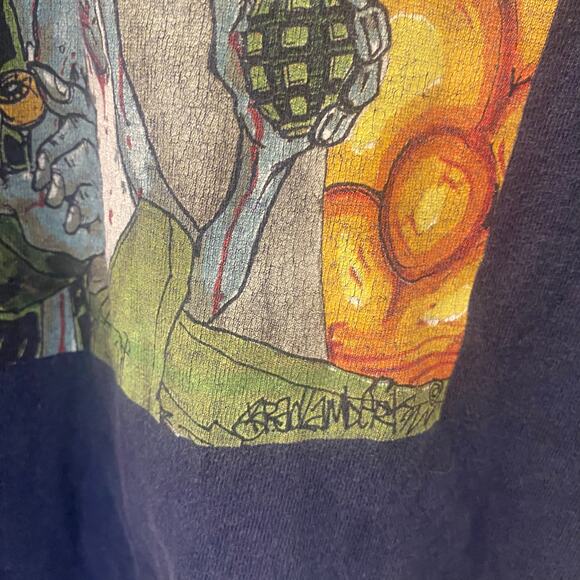 Vintage 90’s System of a Down Mushroom Cloud Shirt *Rare Back Print* Size XL - Picture 4 of 7